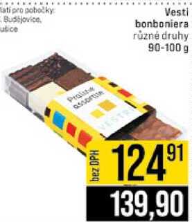 Vesti bonboniera různé druhy 90-100 g
