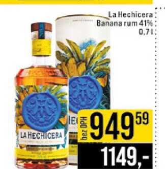 La Hechicera Banana rum 41 % 0,7l