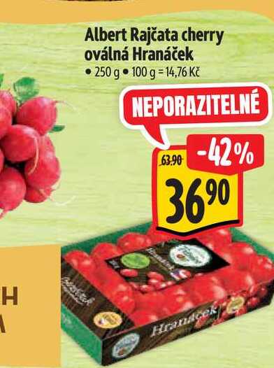  Albert Rajčata cherry oválná Hranáček 250 g 