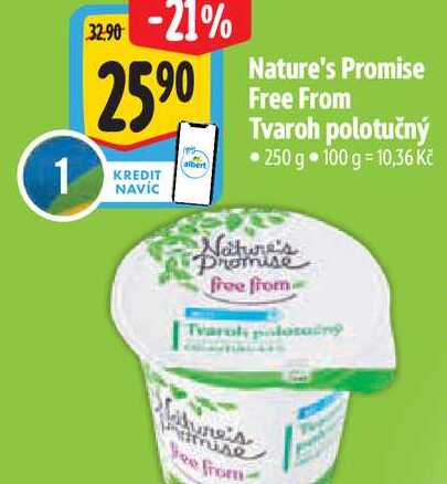   Nature's free from Tvaroh polotučný 250 g