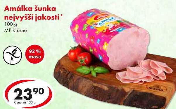 Amálka šunka nejvyšší jakosti, 100 g
