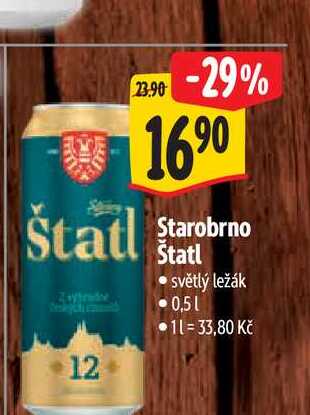   Starobrno śtatl 0,5 l