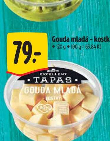 Gouda mladá - kostky 120 g 