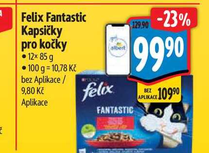  Felix Fantastic Kapsičky pro kočky 12x 85 g   