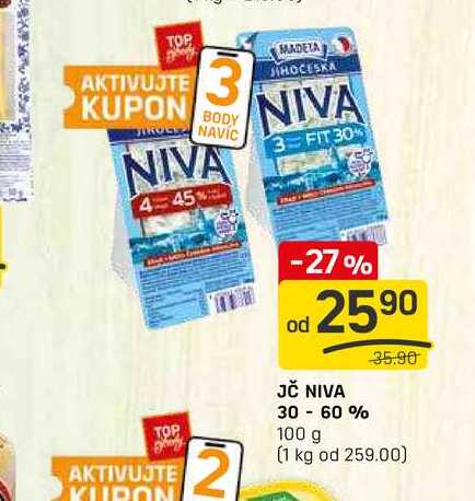 JČ NIVA 30 - 60% 100 g 