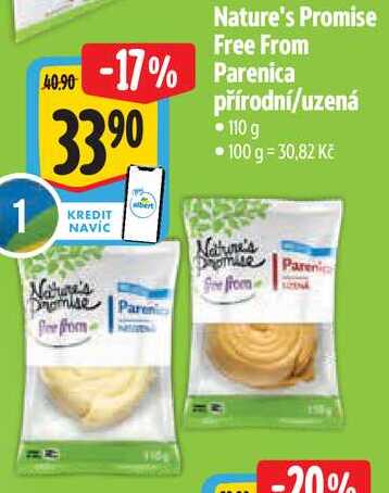 Nature's Promise Free From Parenica přírodní/uzená, 110 g 