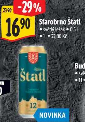 Starobrno Štatl, 0,5 l