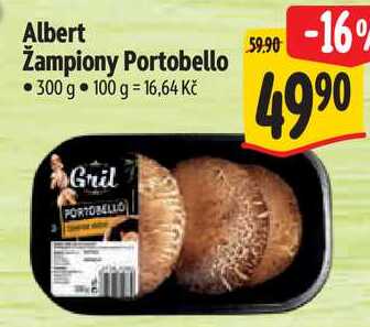 Albert Žampiony Portobello, 300 g 