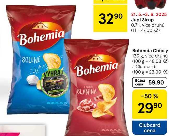 Bohemia Chipsy, 130 g 
