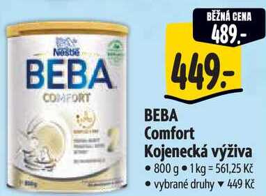 BEBA Comfort Kojenecká výživa, 800 g