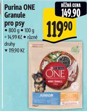 Purina ONE Granule pro psy, 800 g 