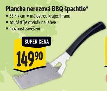 Plancha nerezová BBQ špachtle