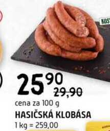 Hasičská klobása 100g