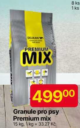 Delikan Granule pro psy Premium mix 15 kg