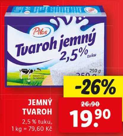JEMNÝ TVAROH, 250 g