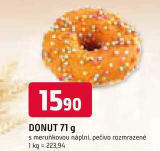 DONUT 71 g s meruňkovou náplní