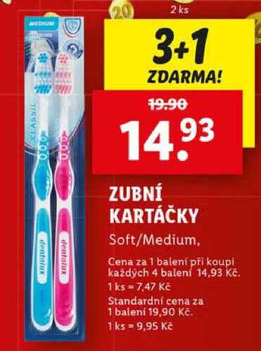 ZUBNÍ KARTÁČKY, 2 ks