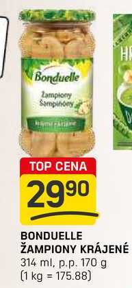 BONDUELLE ŽAMPIONY KRÁJENÉ 314 ml, p.p. 170 g