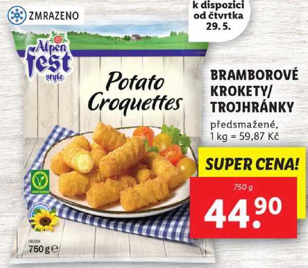 BRAMBOROVÉ KROKETY/TROJHRÁNKY, 750 g