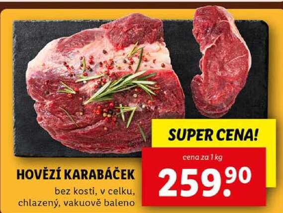 HOVĚZÍ KARABÁČEK, cena za 1 kg