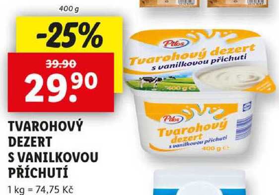 TVAROHOVÝ DEZERT S VANILKOVOU PŘÍCHUTÍ, 400 g
