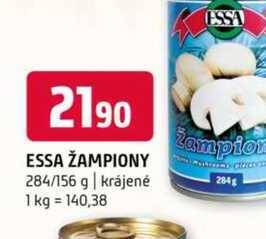 Essa žampiony 284/156 g krájené