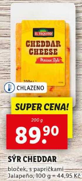 SÝR CHEDDAR, 200 g