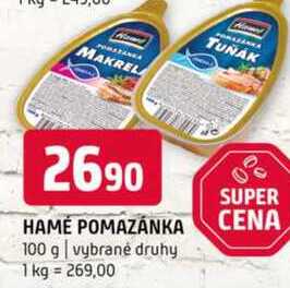 Hamé Pomazánka 100g, vybrané druhy