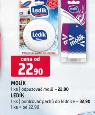 Molík 1 ks odpuzovač molů ledík pohlcovač pachů do lednice