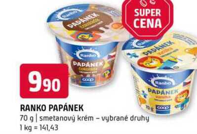 Ranko papánek 70 g smetanový krém vybrané druhy