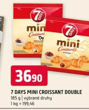 7 Days mini Croissant 185g, vybrané druhy