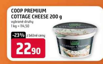 Coop premium cottage cheese 200 g vybrané druhy 