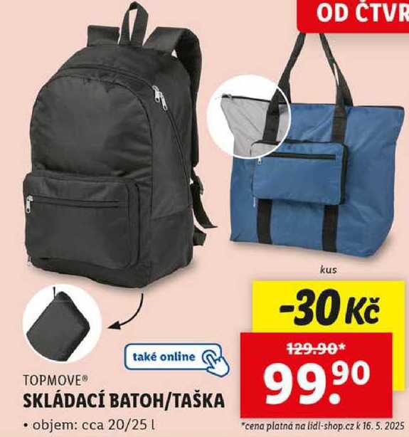 SKLÁDACÍ BATOH/TAŠKA