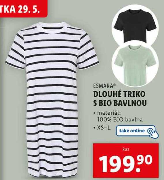 DLOUHÉ TRIKO S BIO BAVLNOU 