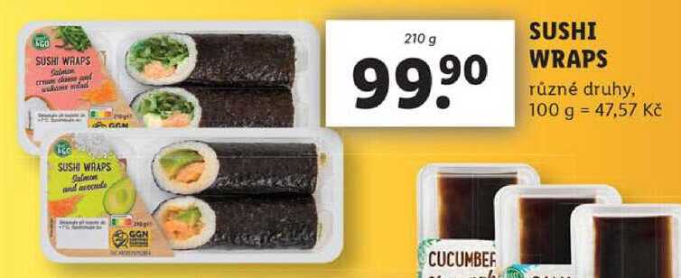 SUSHI WRAPS, 210 g