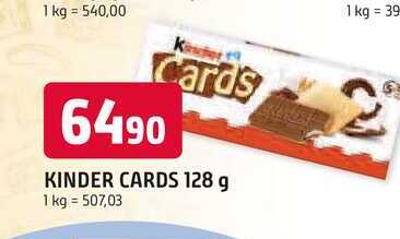 KINDER CARDS 128 g