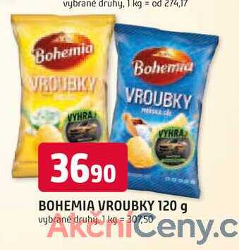 Bohemia Vroubky 120g, vybrané druhy