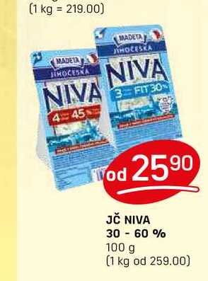 JČ NIVA 30 - 60 % 100 g