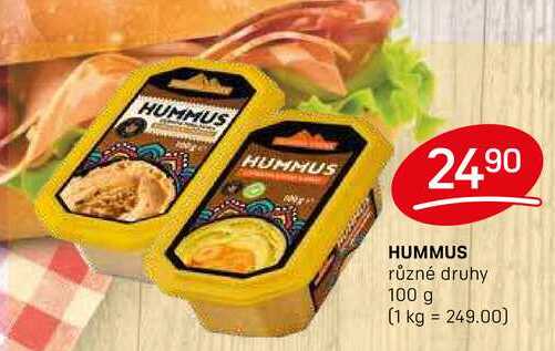 HUMMUS různé druhy 100 g