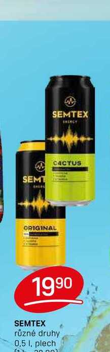 SEMTEX různé druhy 0,5l, plech