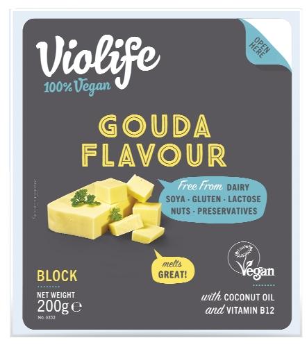 Violife Rostlinný blok s příchuti goudy, 200 g