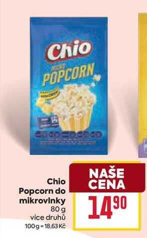 Chio Popcorn do mikrovlnky 80 g 