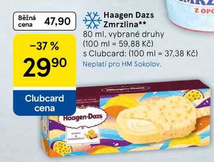 Haagen Dazs Zmrzlina, 80 ml, vybrané druhy