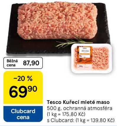 Tesco Kuřecí mleté maso, 500 g