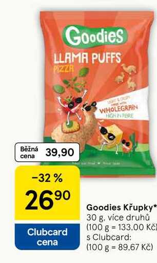 Goodies Křupky, 30 g, více druhů  