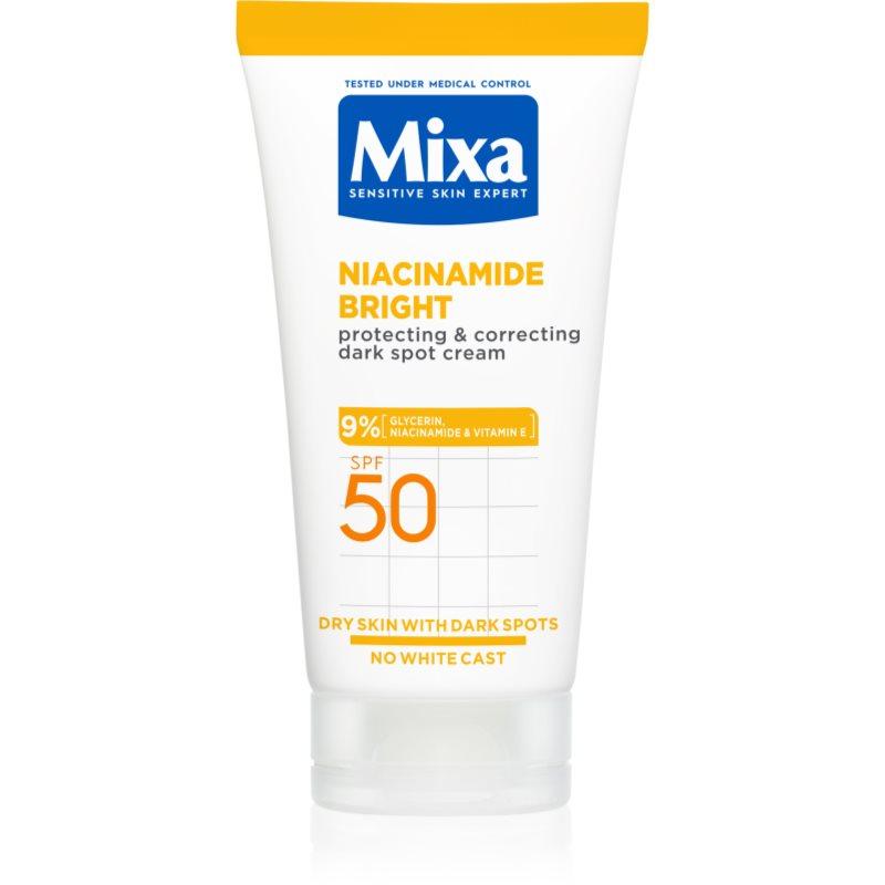 Mixa Niacinamide Bright korekční krém proti tmavým skvrnám SPF 50 50 ml