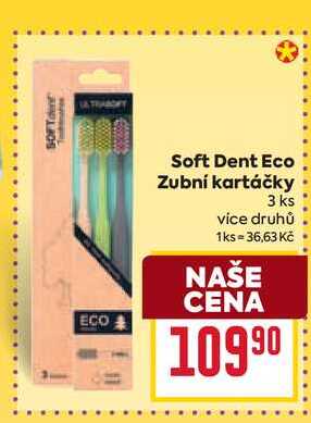 Soft Dent Eco Zubní kartáčky 3 ks 