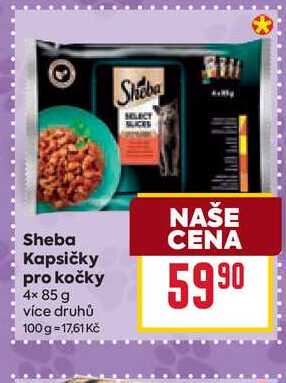 Sheba Kapsičky pro kočky 4x85 g