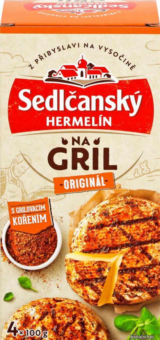 Sedlčanský Hermelín na gril s grilovacím kořením