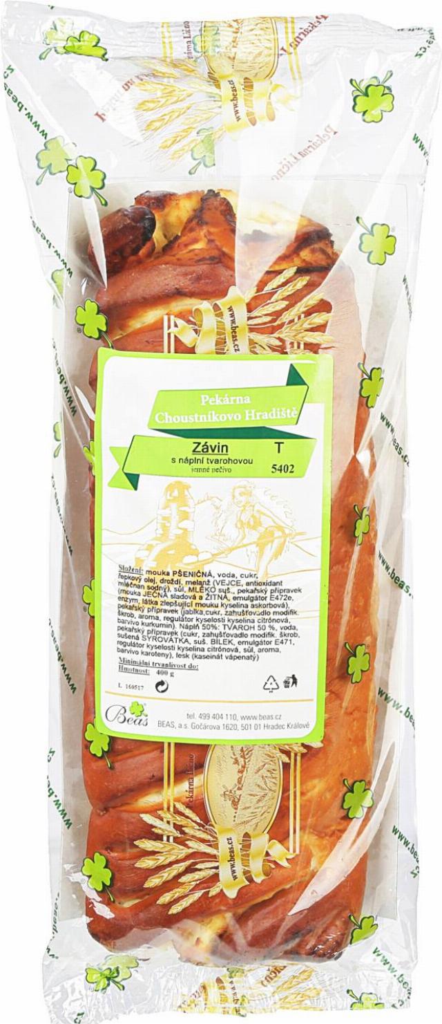 Závin tvarohový balený 400 g